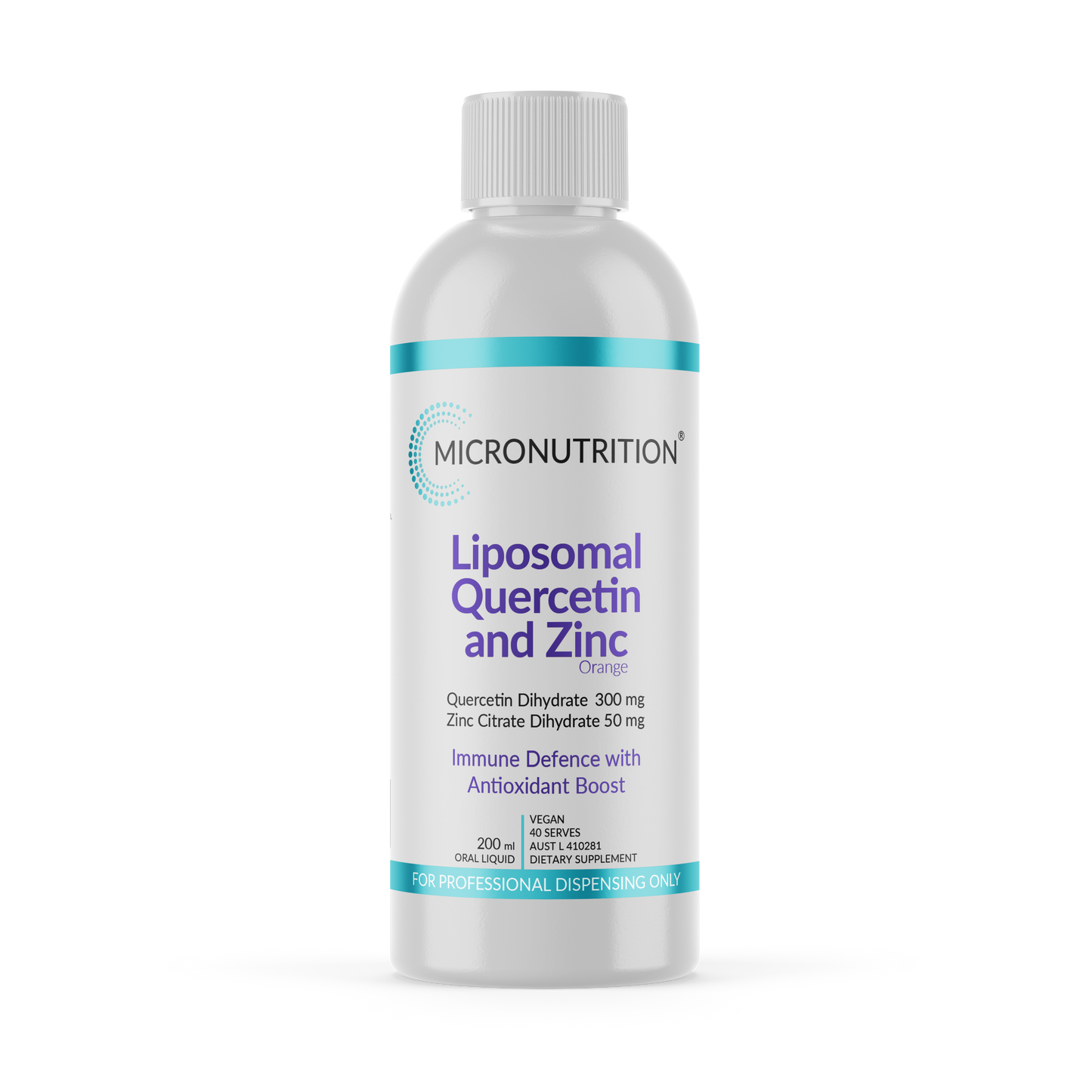 Liposomal Quercetin and Zinc -  200ml