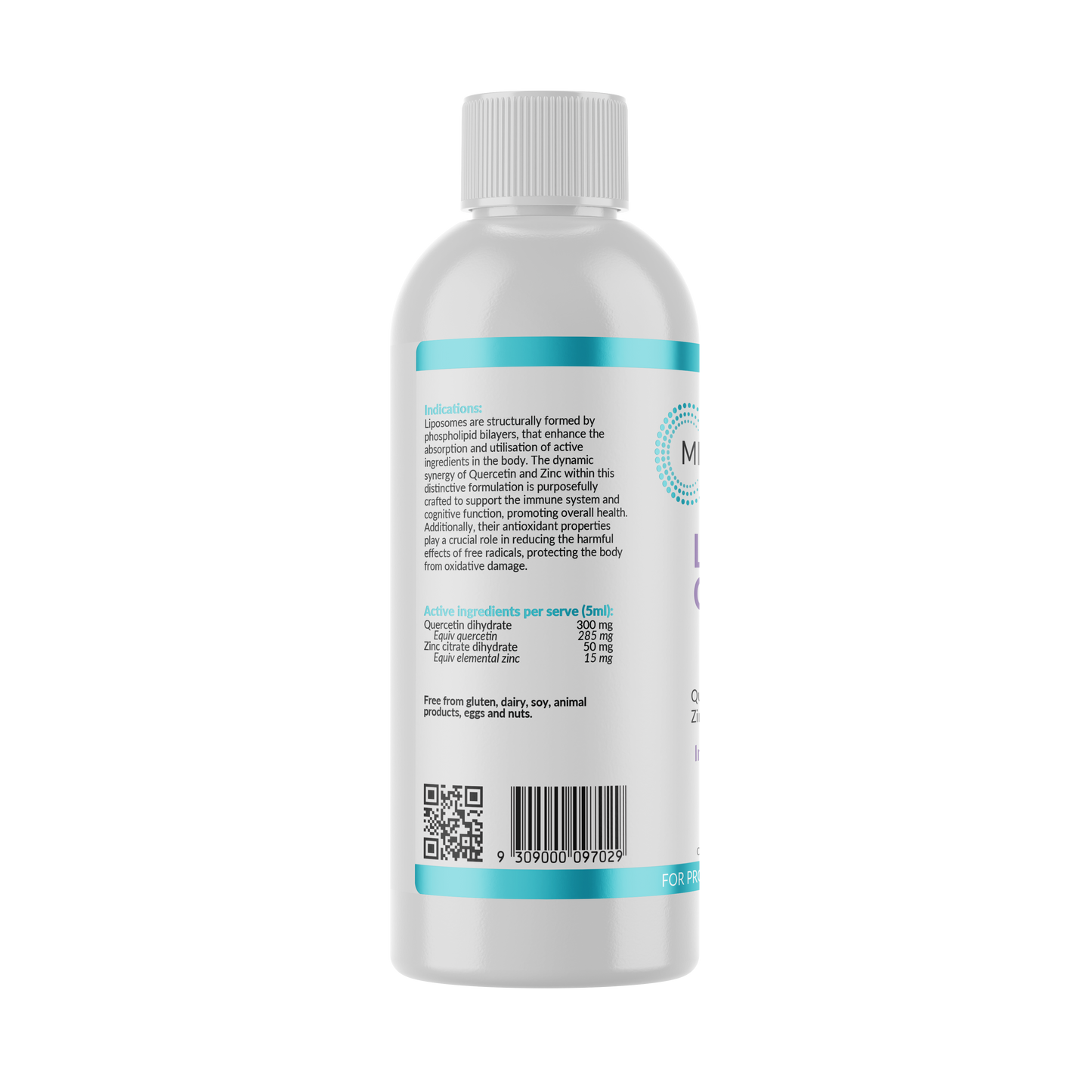 Liposomal Quercetin and Zinc -  200ml
