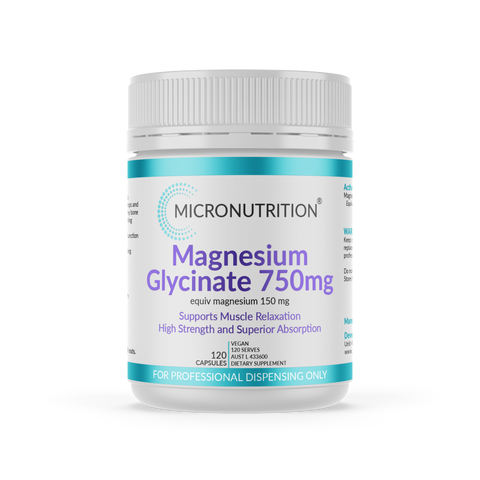Magnesium Glycinate 750mg - 120 Capsules