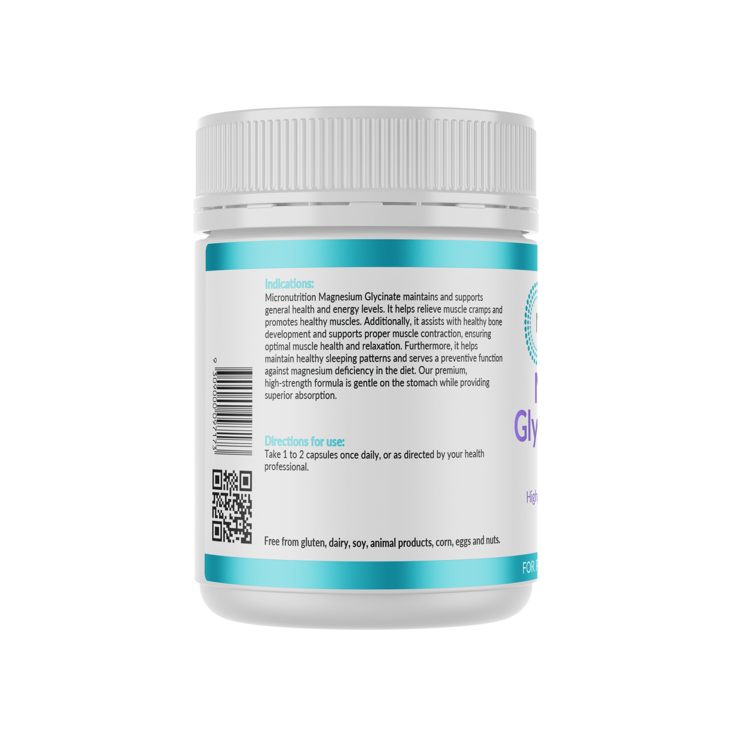 Magnesium Glycinate 750mg - 120 Capsules