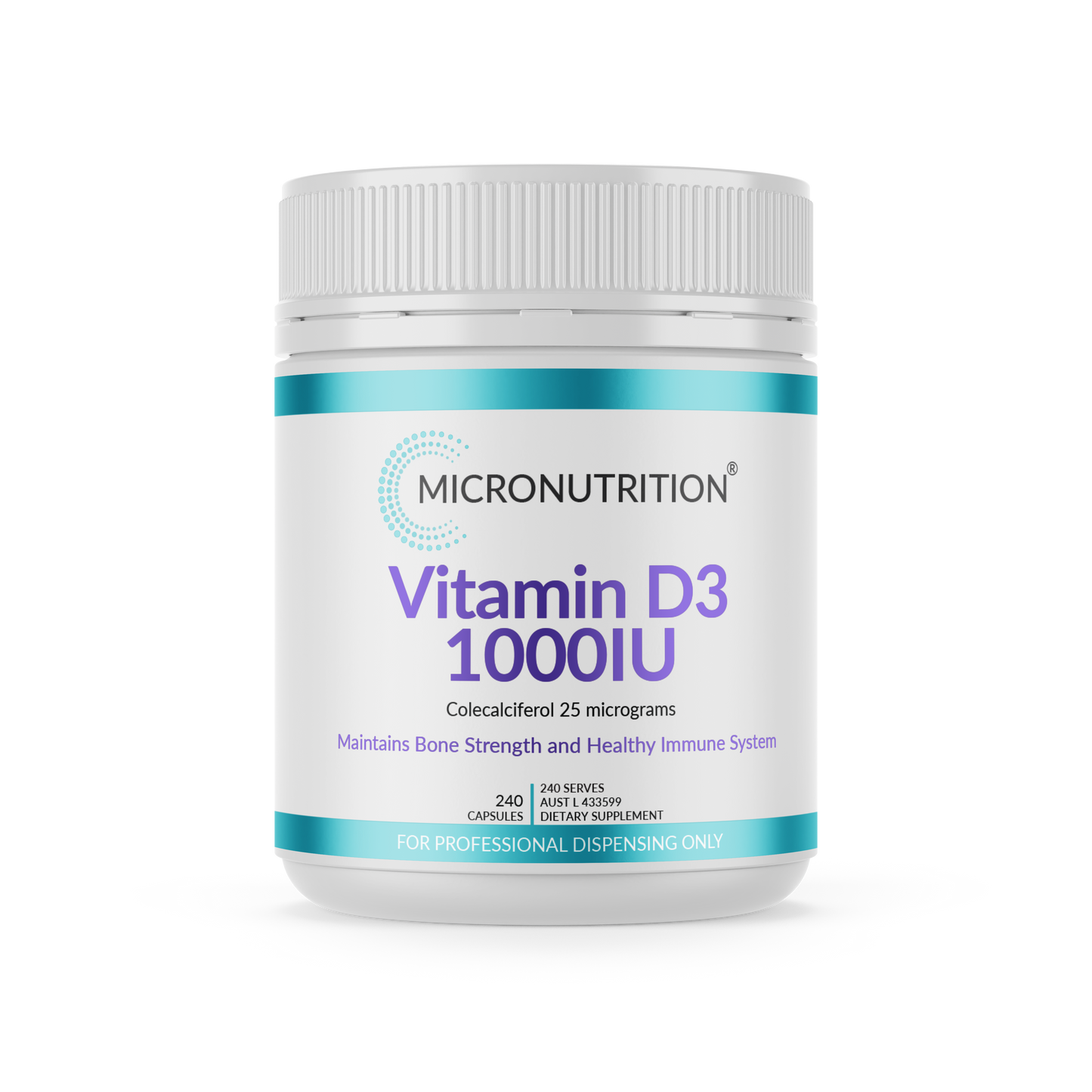 Vitamin D3 1000IU - 240 Capsules