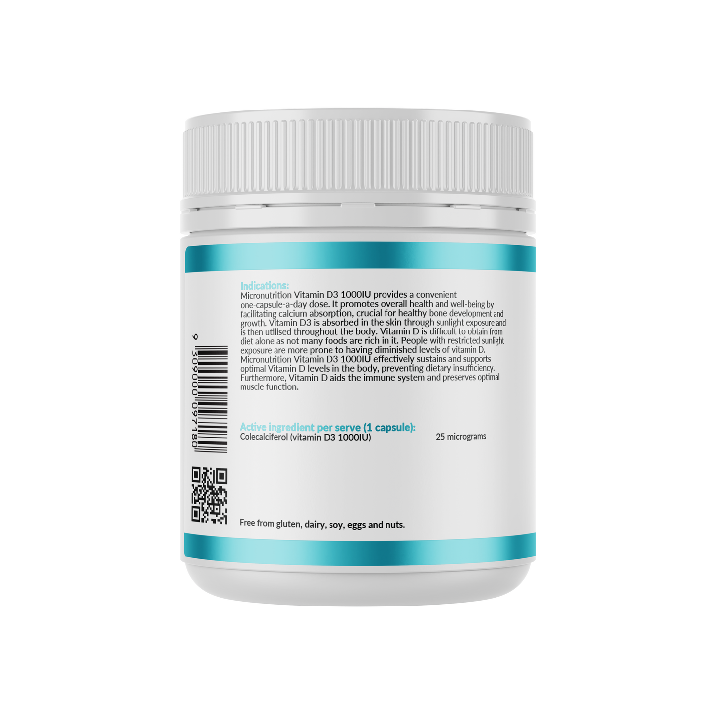 Vitamin D3 1000IU - 240 Capsules